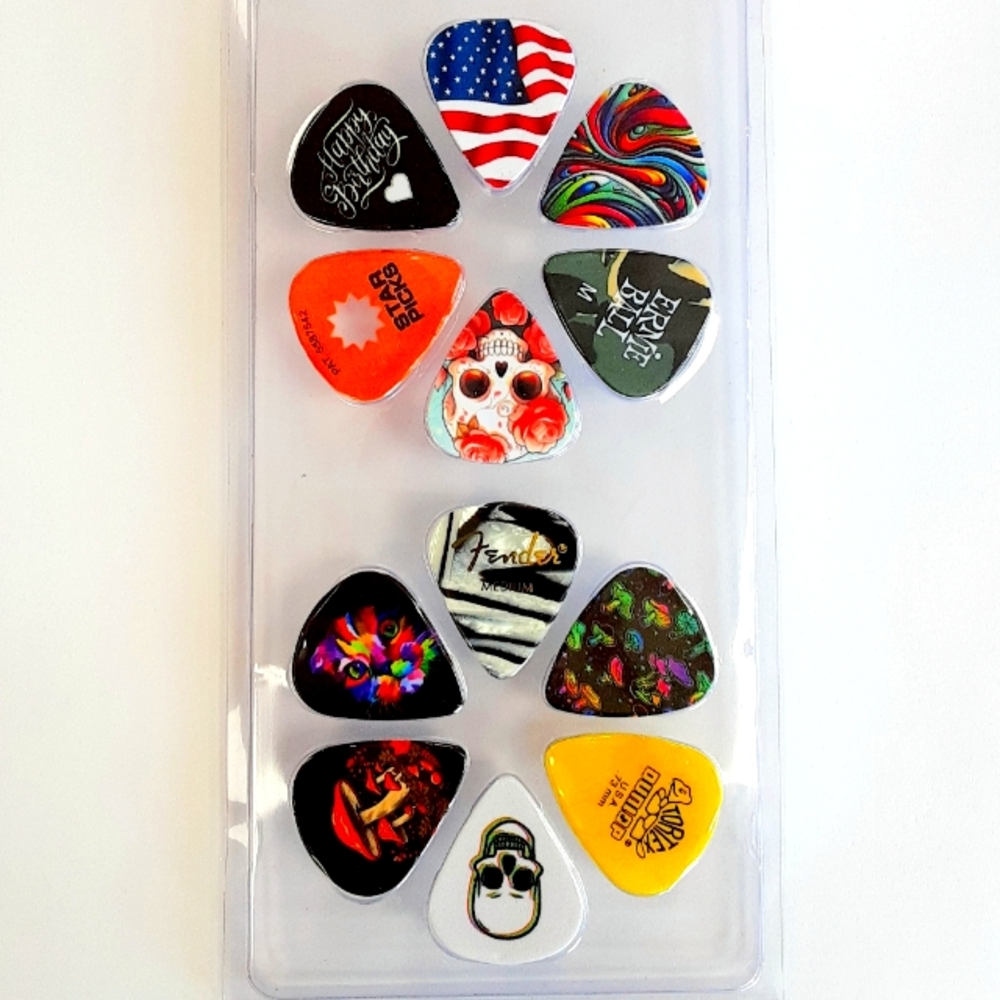 Dozen Assorted Premium Guitar Picks